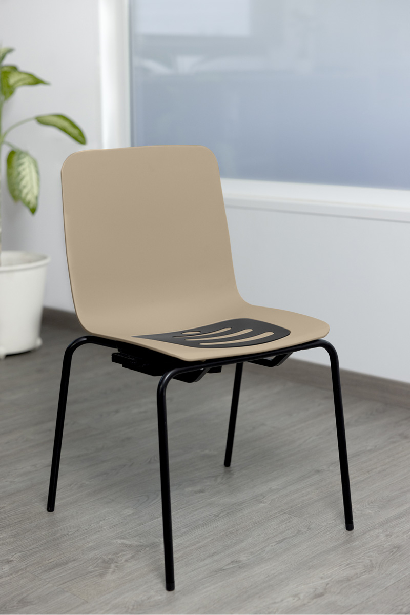 Silla sin reposabrazos basalto