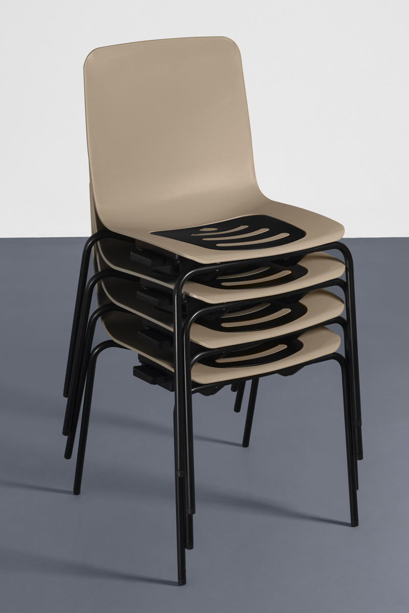 Silla sin reposabrazos basalto