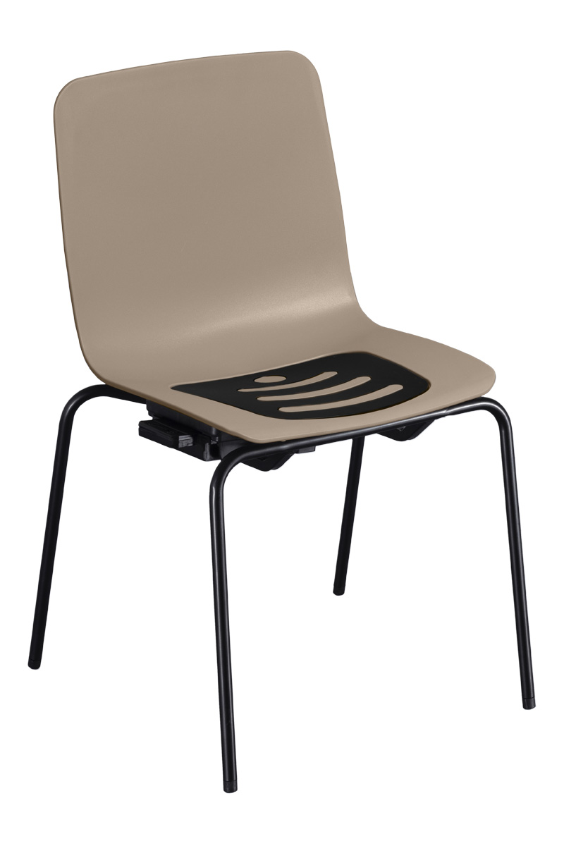 Silla sin reposabrazos basalto