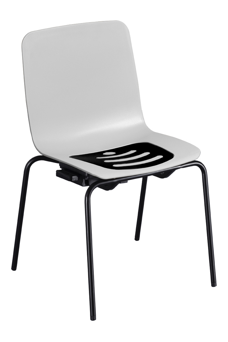 Silla sin reposabrazos blanca